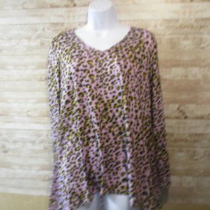 Purple Animal Print Shirt  (Smoker)